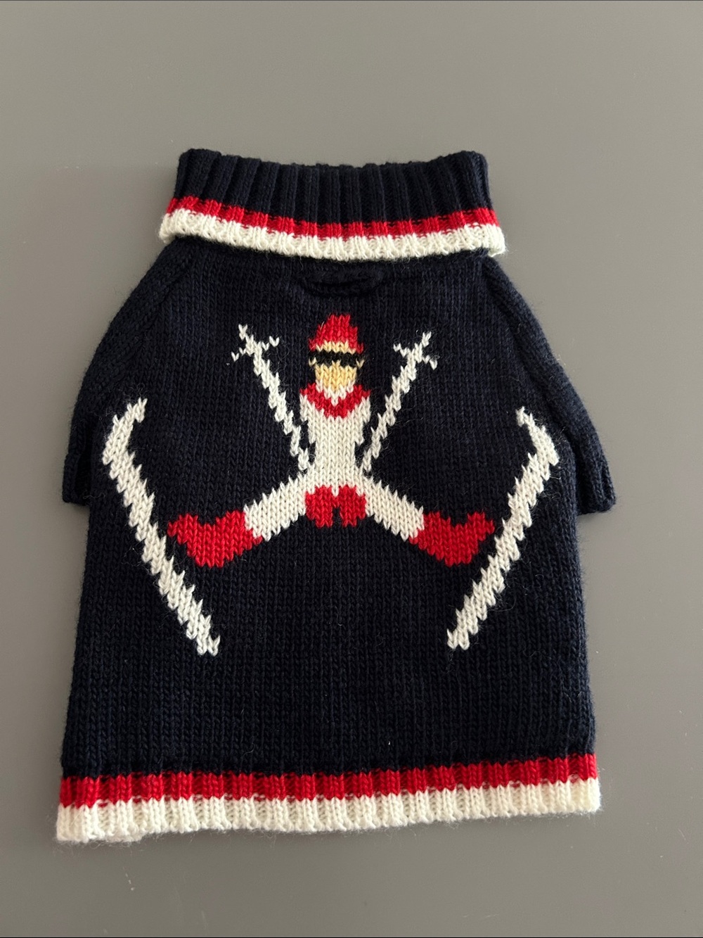 Mark & Graham xs Knit dog sweater apris ski